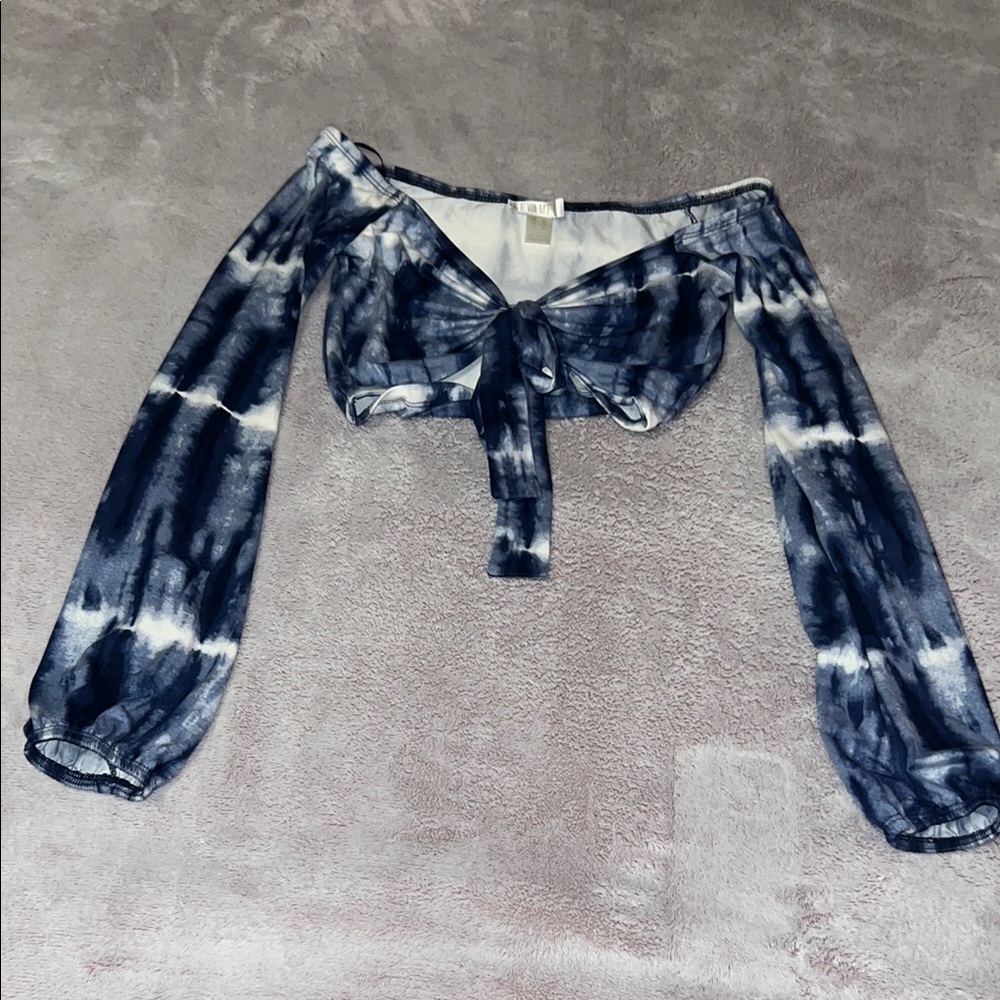 Tie-Dye Off-Shoulder Top